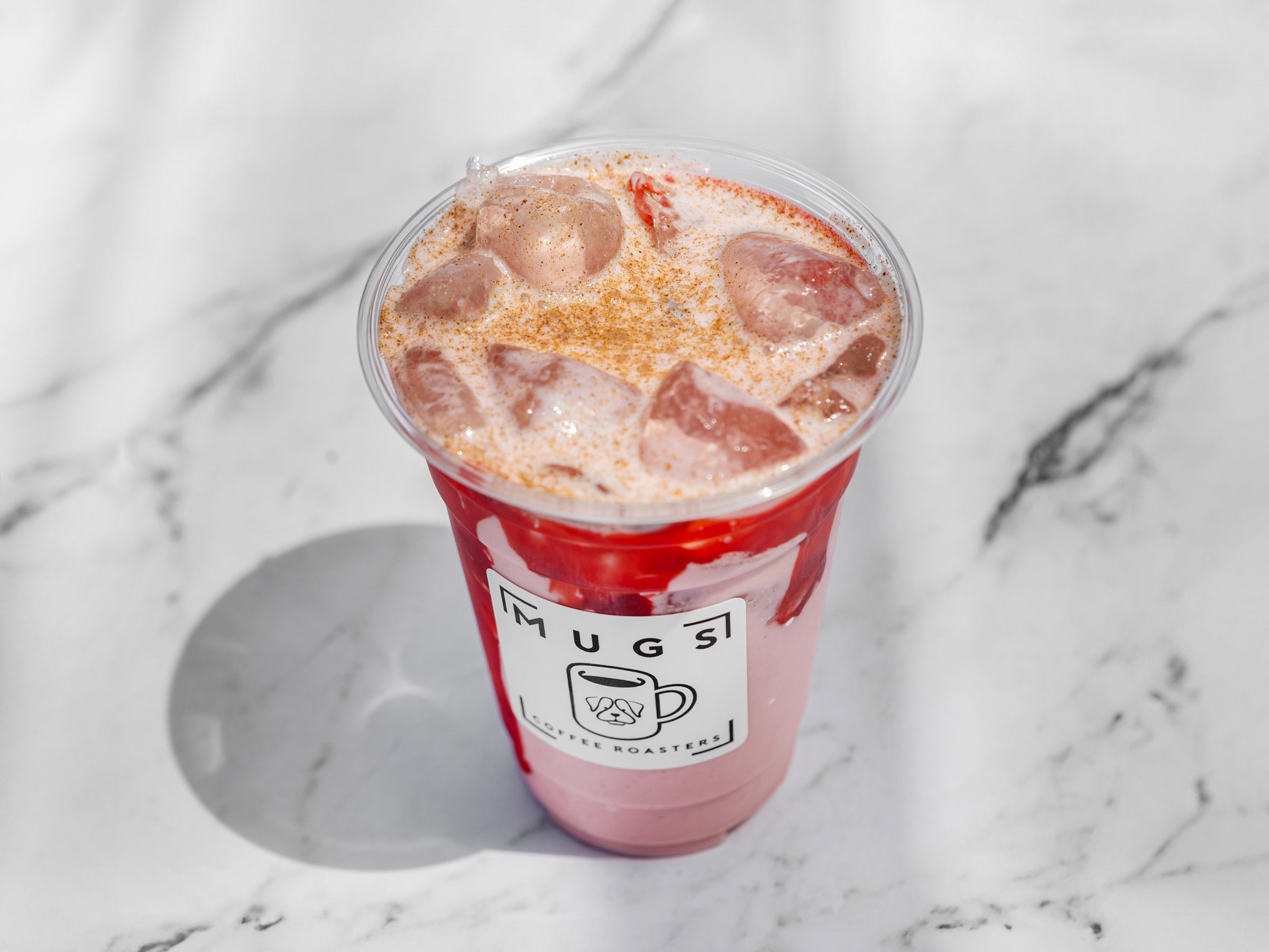 Iced Strawberry Horchata (Caffeine Free) | My Site
